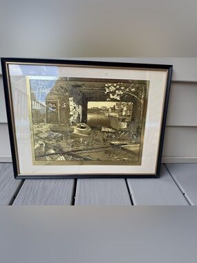 Lionel Barrymore Home Port Framed Nautical Harbor Print